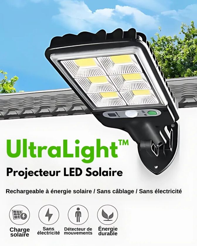 Projecteur LED Solaire - UltraLight™